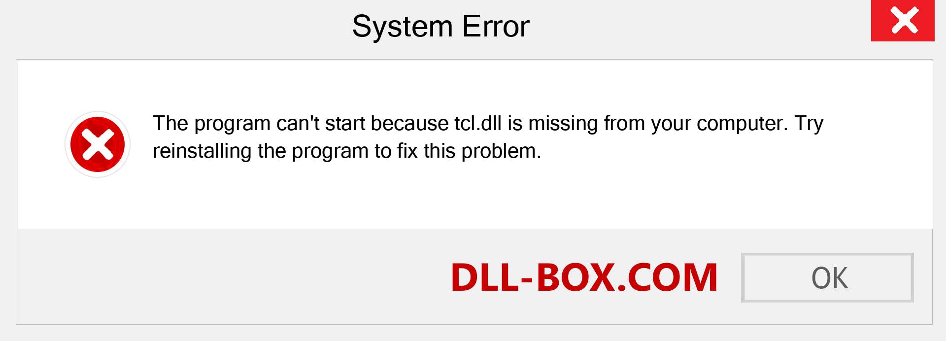  tcl.dll file is missing?. Download for Windows 7, 8, 10 - Fix  tcl dll Missing Error on Windows, photos, images